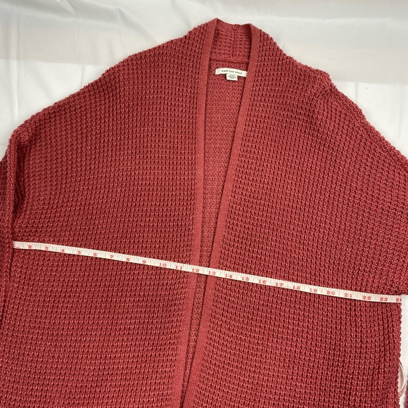 American Eagle- Sweater. Orange . Size M. Open front. - Picture 3 of 8